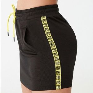Forever 21 Xtra Graphic Drawstring Mini Skirt